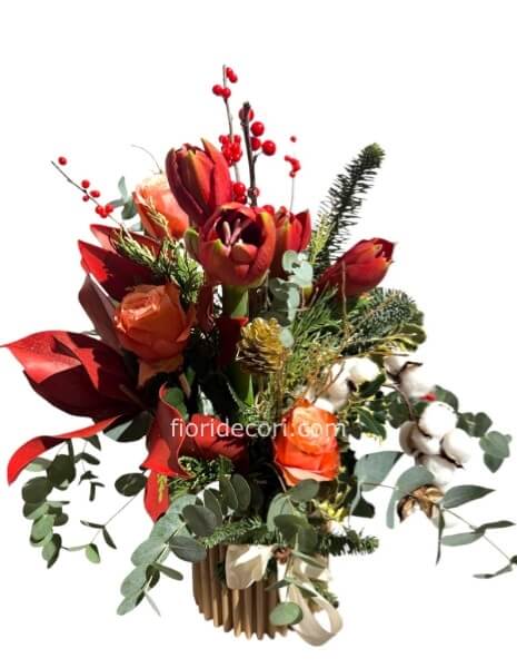 Composizione natalizia cappelliere piccola